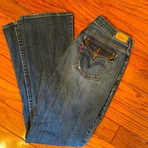 LEVI’s Boot cut 515 BLUE jeans 8 M length by vintage condition 80s 90s